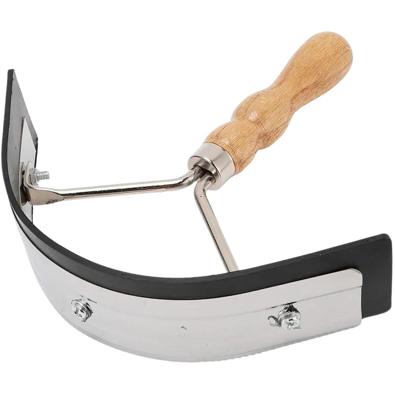 Étrille Métallique à Poignée Bois