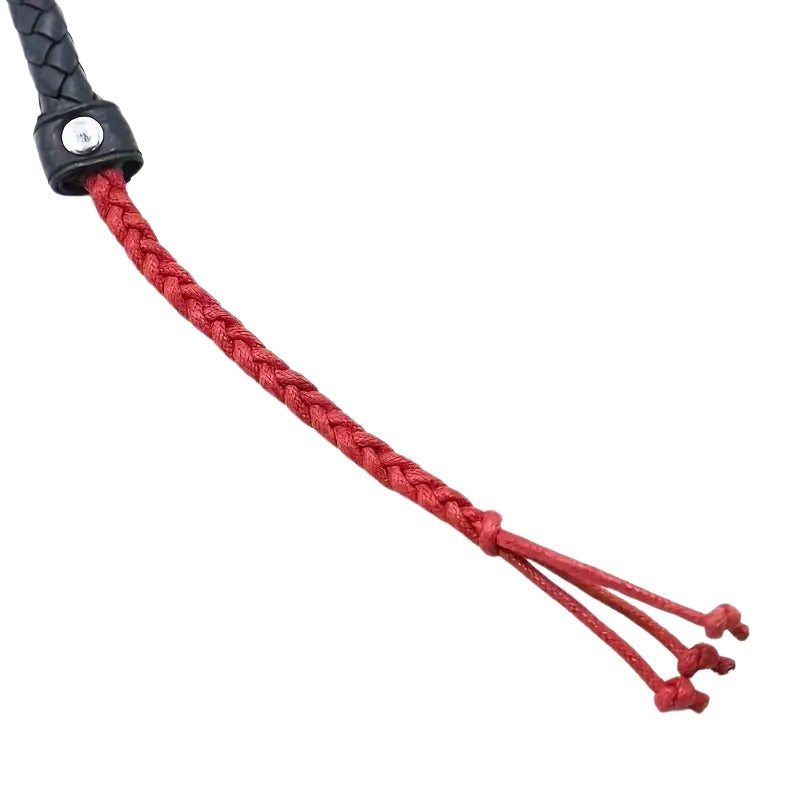 Longe Tressée Rouge & Noire