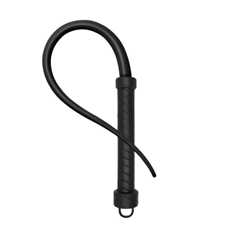 Cravache Flexible en Caoutchouc Noir