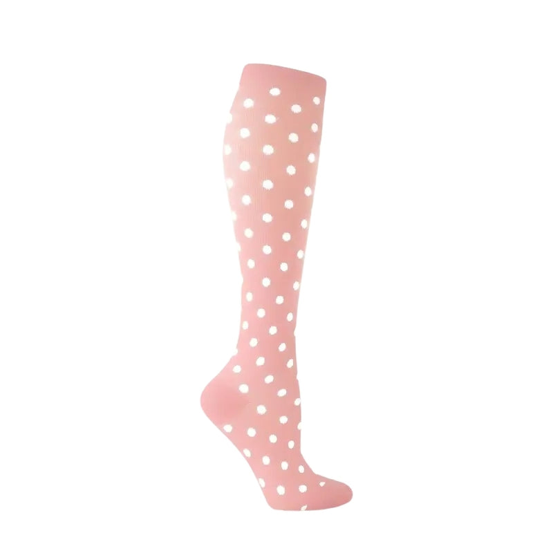 Chaussettes Polka Rose