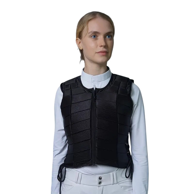 Gilet de Protection Équestre "BlackArmor" – Sécurité et Confort