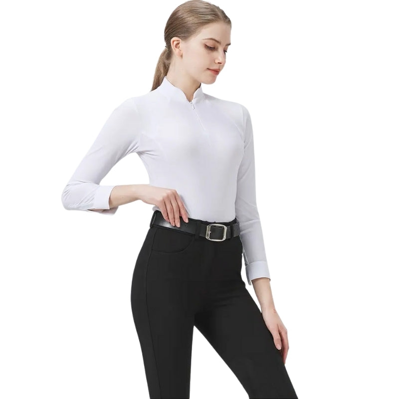White Elegance Equestrian Shirt