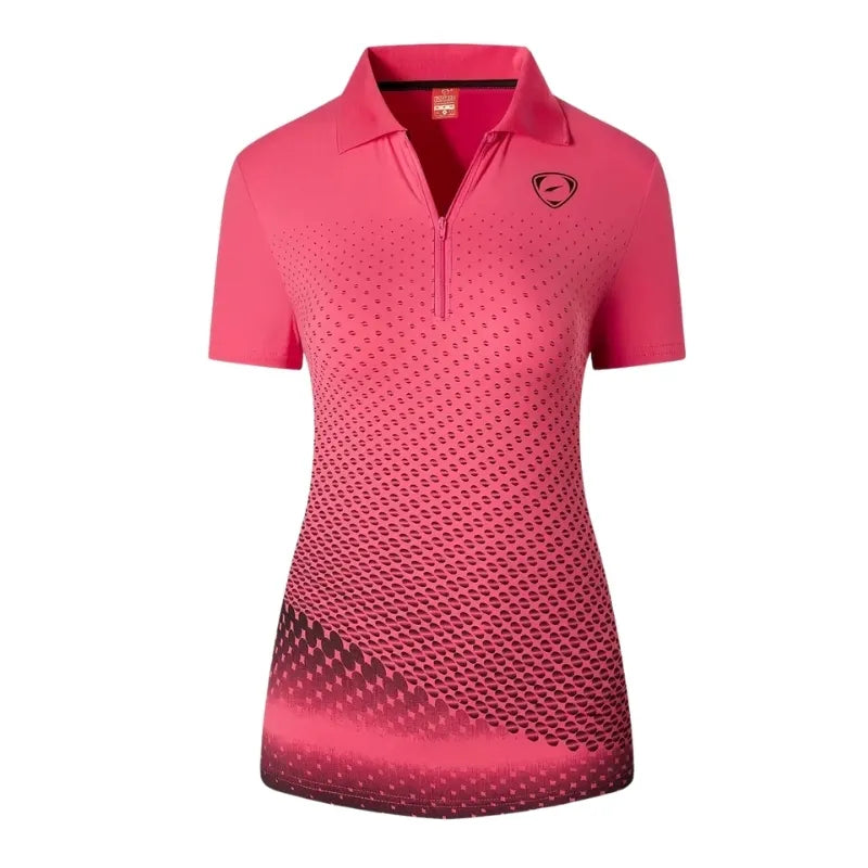 Women's Pink Sports Polo Shirt – Elegance and Performance (Title Duplicated)