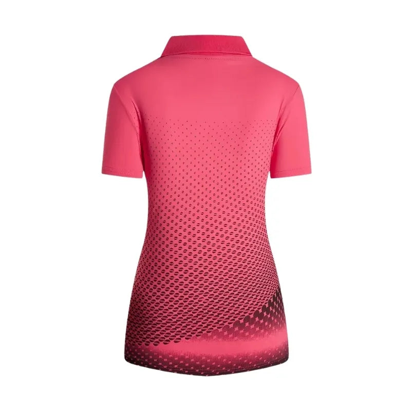 Women's Pink Sports Polo Shirt – Elegance and Performance (Title Duplicated)
