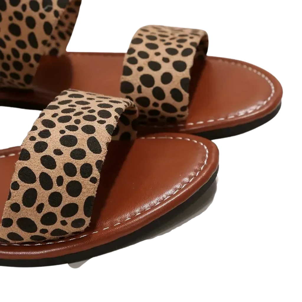 Leopard print Tropezienne sandals - Your summer fashion statement