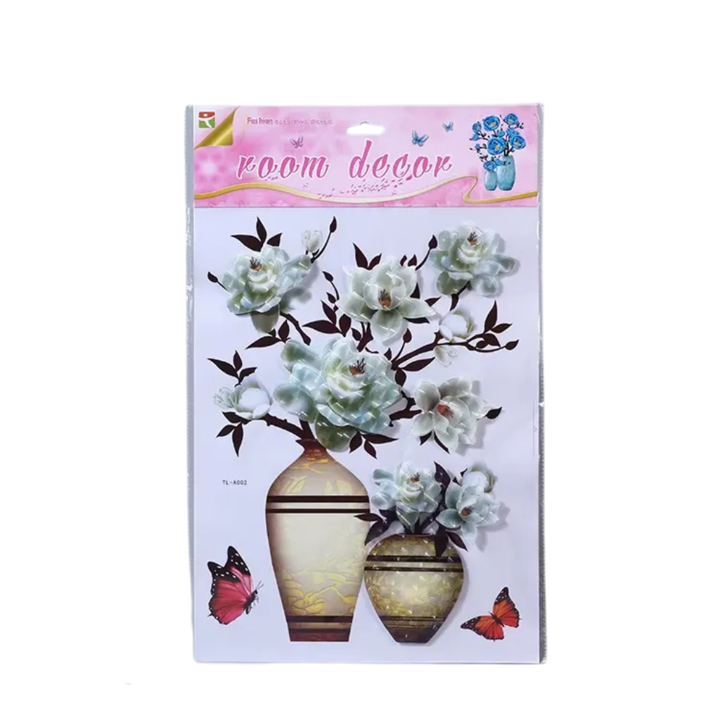 Floral sticker