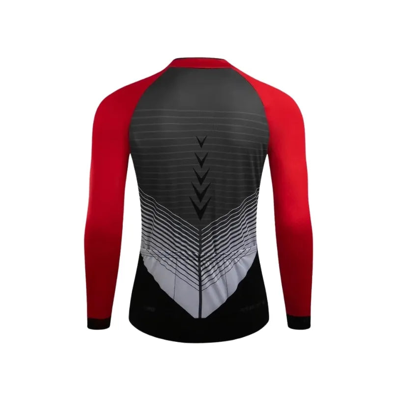 Maillot de Sport Noir et Rouge– Performance et Style Dynamique