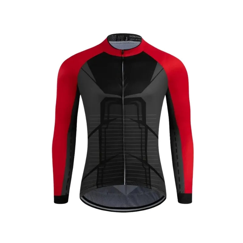 Maillot de Sport Noir et Rouge– Performance et Style Dynamique