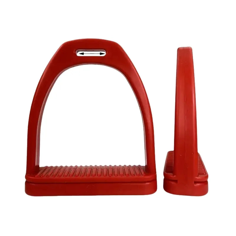 Étriers Équestres en Plastique Rouge – Légèreté et Sécurité