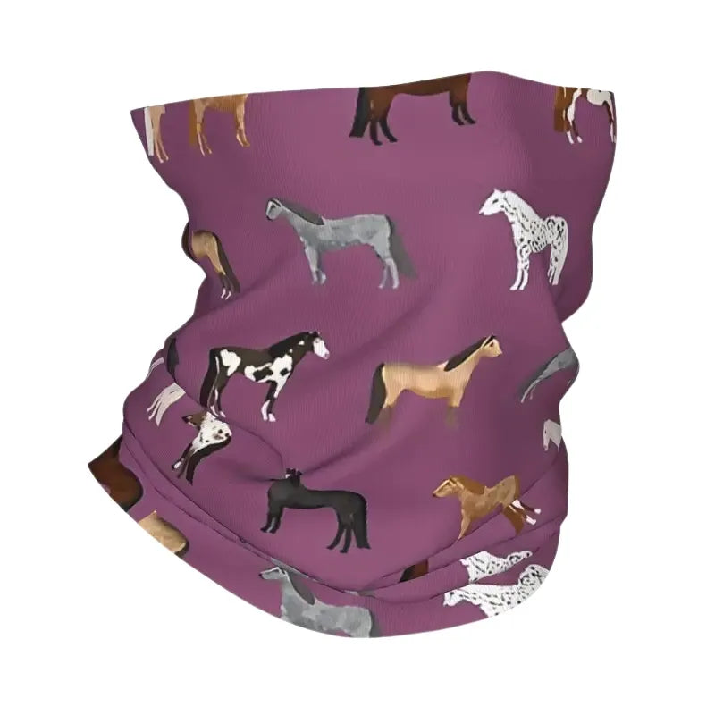 Tour de Cou Équestre – Motif Chevaux