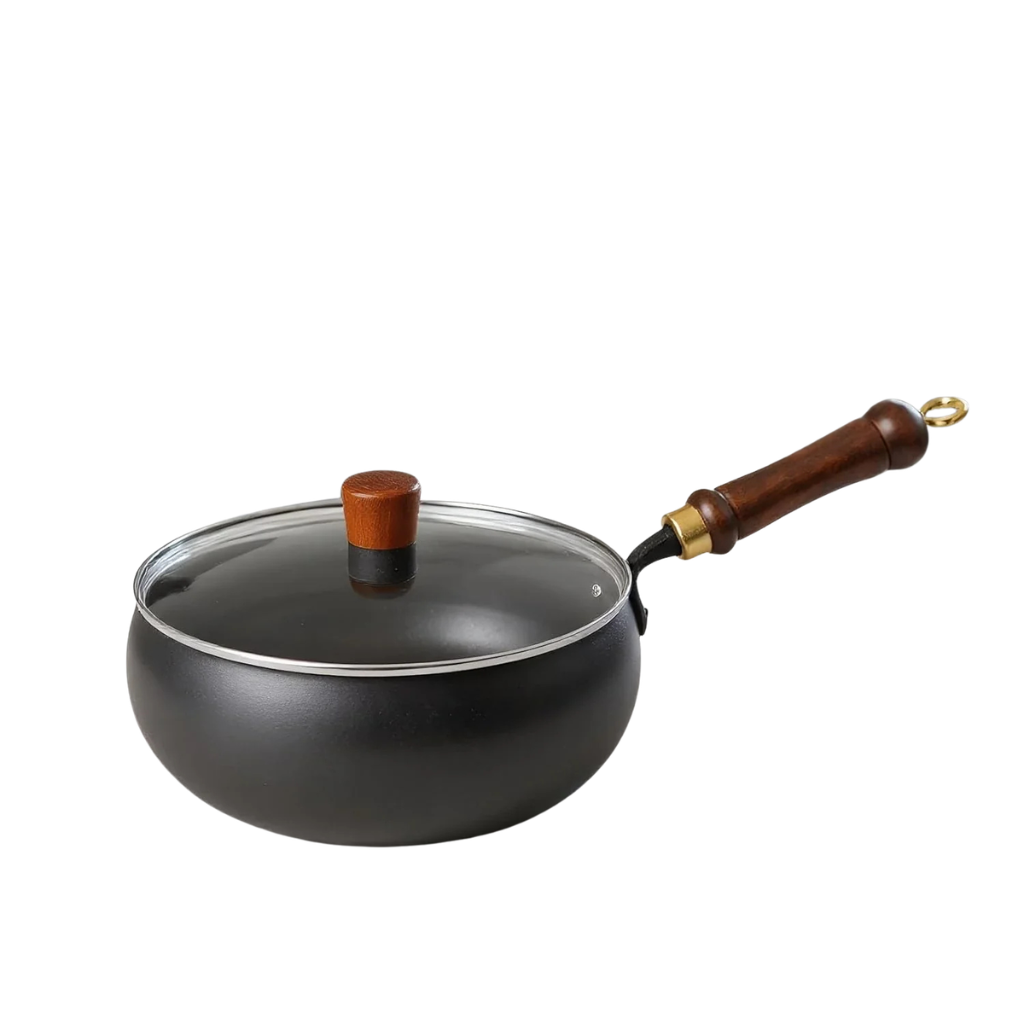 Handcrafted cast iron wok