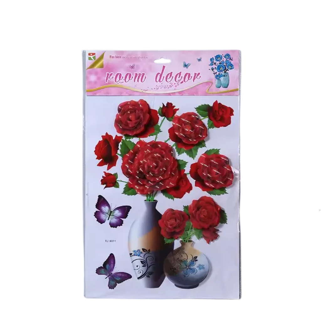 Floral sticker