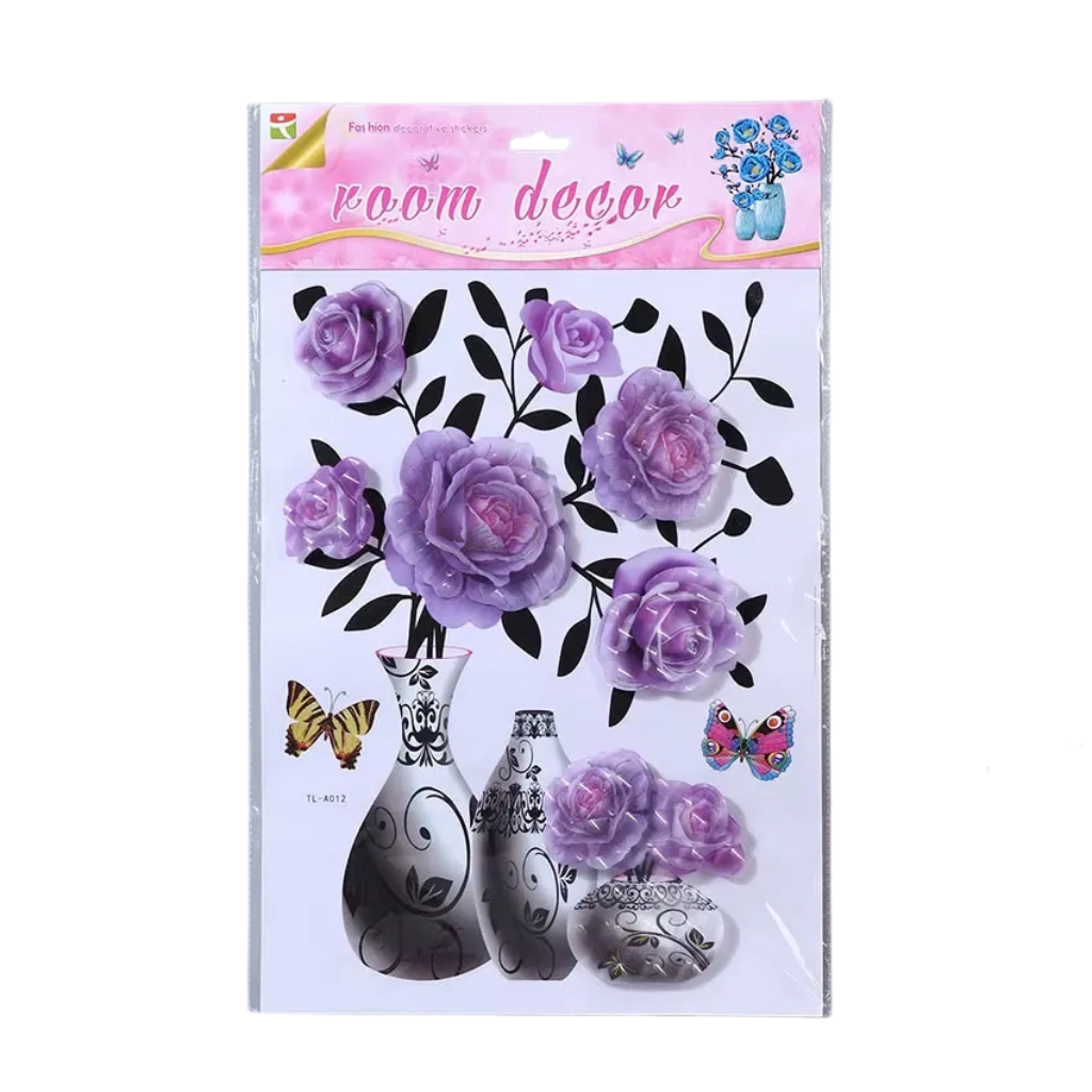 Floral sticker