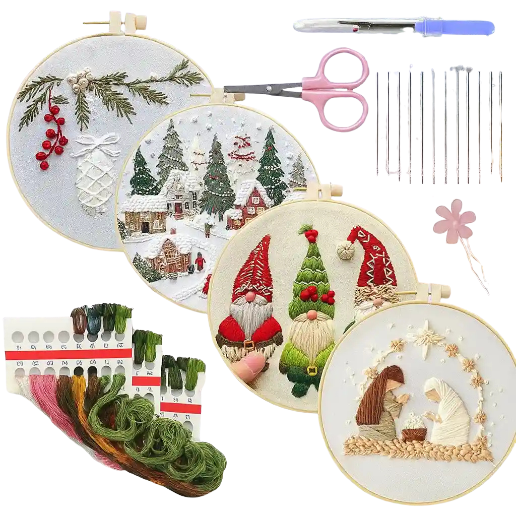 Kit de broderie Noël