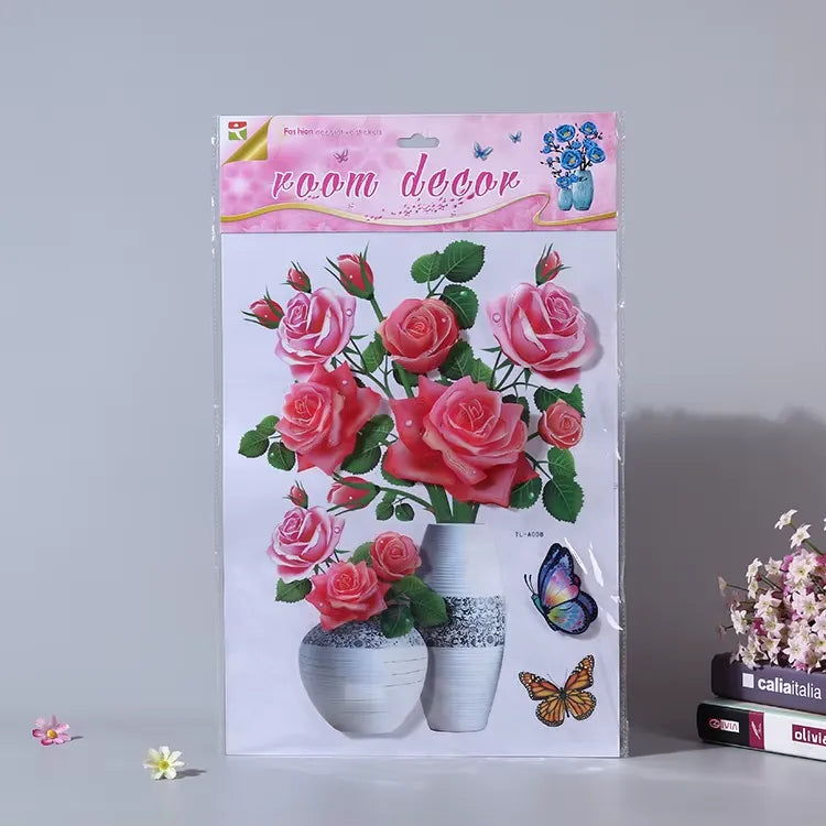 Floral sticker